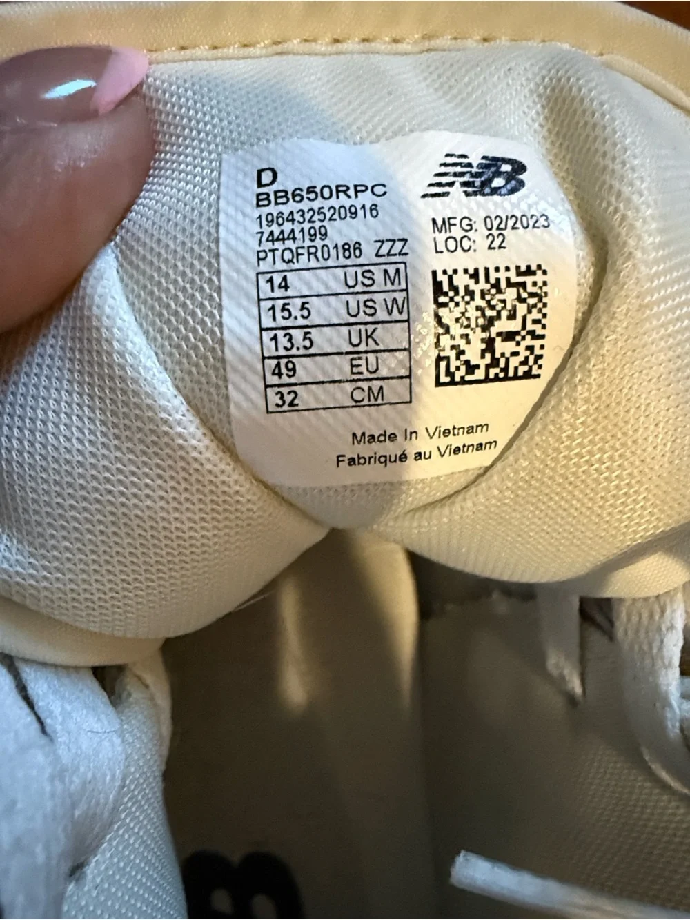 New Balance Men's Natural 650 High-Top Lace-Up Sneakers (BB650RPC) Size 14